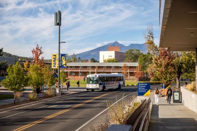 A peaceful and colorful spring day on NAU's Flagstaff Mountain Campus.