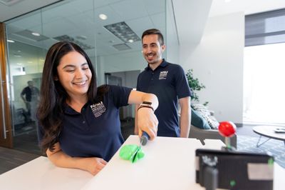 NAU student faculty and staff work at the Phoenix Biomedical campus.